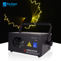Big Dipper KM002RGB 180mW RGB DMX512 Schallaktivierter Motorisierter Bühnen-Laser-Lichtprojektor für KTV Bar Club DJ Disco