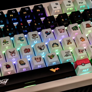 Teclas <span class=keywords><strong>Mx</strong></span> con Transmisión Lateral de Luz, Tema Anime, Sublimación PBT, Perfil Cherry, para Teclado Mecánico - Product Image 1
