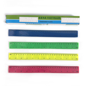 Regla de Plástico Recta de Color Sólido de 30 cm (12 Pulgadas) para Niños Escolares, Precio al por Mayor - Product Image 2