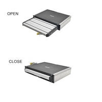 La glissière manuelle en aluminium de 410mm de large est parfaite pour une entrée facile dans votre camping-car de caravane