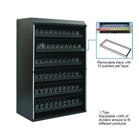 Présentoir à cigarettes APEX Custom Checkout avec portes coulissantes intégrées et éclairage LED pour magasin de tabac