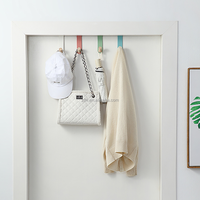 Accroche-porte en métal pour cuisine ou salle de bain, serviette, crochet mural