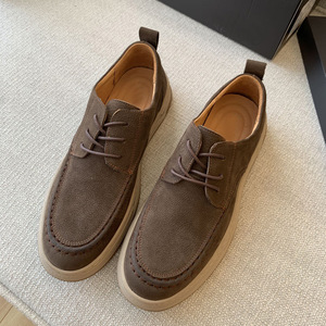 Zapatos casuales cómodos de fábrica originales para hombre, zapatos de negocios y de moda, zapatos de estilo casual para hombre con cubierta de gamuza y cuero. - Product Image 5