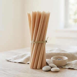Pajitas de Fibra de Caña de Azúcar Resistentes y Confiables, Ecológicas, de Pulpa Prensada, Gruesas, para Batidos, Cócteles, Té Helado y Uso Doméstico - Product Image 1