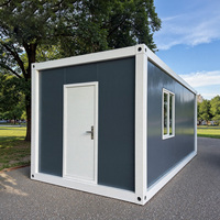 Maison conteneur préfabriquée à deux chambres, grande, en tubes carrés galvanisés, détachable, pour un logement en appartement