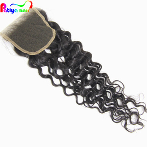 Dubai thị trường bán buôn ren trong suốt toupee 4*4 Brazil tóc Thụy Sĩ ren Topper sóng nước tóc con người HD ren đóng cửa - Product Image 1