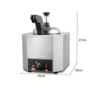 Kitchen equipment chocolate sauce warmer machine commercial heated spout sauce warmer for canteen use