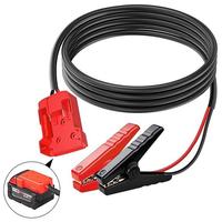 Câbles de démarrage avec adaptateur pour batteries Milwaukee M18 18V, adaptateur de batterie Power Wheel pour démarreur de secours, adaptateur pour Milwaukee