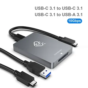 高品質USB3.1 10GbpsカメラCFexpressタイプAカードUSBCメモリカードリーダー
