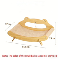 Griffoir de luxe en sisal pour chat avec nid et lit, surface anti-griffures, 4 niveaux, canapé inclinable pour chats