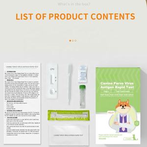 Usmileपेट नव विकसित प्लास्टिक कैनाइन परावो वायरस एंटीजन रैपिड टेस्ट कोलोइडल गोल्ड विधि एंटीजन टेस्ट स्ट्रिप - Product Image 5