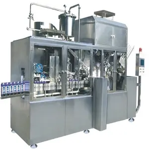Otomatik Gable Top kağıt karton dolum makinesi meyve suyu veya süt için