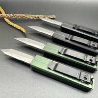 Couteau de poche Micro X02 haute dureté en alliage d'aluminium CNC, couteau de camping portable pour la randonnée, la pêche et l'autodéfense en plein air