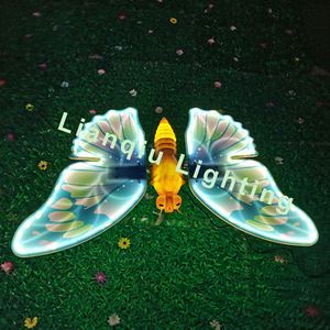 ไฟ LED ผีเสื้อขนาดเส้นผ่าศูนย์กลาง47-150ซม. แบบไดนามิกเคลื่อนไหวได้สำหรับตกแต่งโรงงานจีน - Product Image 1