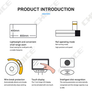 Máquina de Coser Automática GC-T8045 800MM*450MM con Motor de 750W, Nueva Condición, Configuración de Cama Plana, Formación de Puntada de Seguridad - Product Image 4
