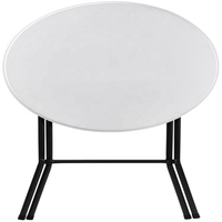 Table pliante en acier plastique pour jardin extérieur