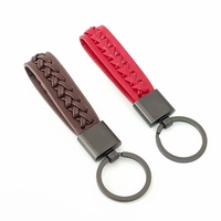 Porte-clés en cuir vierge pour voiture, personnalisable avec logo, impression sérigraphique, écologique, durable, haute qualité, vente en gros