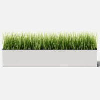 Pots de fleurs et jardinières rectangulaires en métal balcon