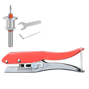 Woodworking 3 In1 PVC Edge Banding Alicata De Perfuração Cobre Parafuso Perfurador 8mm Abertura Alicata Soco Redondo Ferramentas Perfurador Redondo - Product Image 1