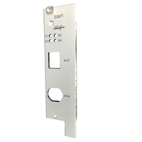 Panneau frontal de boîtier de commande en aluminium RDEKONO Schroff, usiné sur mesure par CNC, découpé au laser et sablé, pour instruments électroniques sur mesure