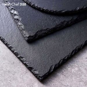 ชุดแผ่นรองแก้วหินชนวนธรรมชาติ - แผ่นรองแก้วทรงกลม สี่เหลี่ยม และรูปหัวใจ ทนทาน ลายพิมพ์ UV แกะสลัก ทนความร้อน ใช้ในบ้าน - Product Image 3