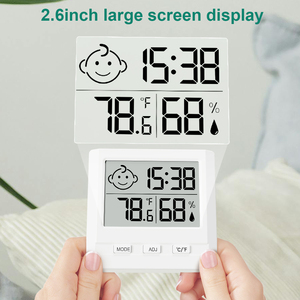 Hiệu suất cao kỹ thuật số treo tường độ ẩm và nhiệt độ mét cho văn phòng và hộ gia đình sử dụng - Product Image 3