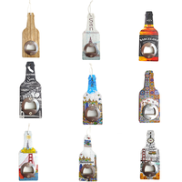 Autocollant de réfrigérateur personnalisé par Sublimation, peinture en aérosol, aimant de personnalisation, barre de marque, ouvre-bouteille de bière en acier inoxydable personnalisé