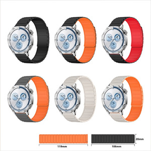 Cinturini Magnetici in Silicone 16mm 18mm 20mm 22mm per <span class=keywords><strong>Samsung</strong></span> <span class=keywords><strong>S3</strong></span>/Active2 per Garmin Forerunner 645/245 Cinturino per Orologio Sportivo - Product Image 4