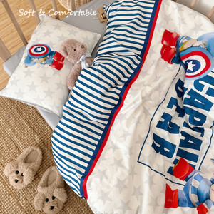 Chất Lượng Cao <span class=keywords><strong>Marvel</strong></span> Gấu Trẻ Em Của Phim Hoạt Hình Bốn Mùa Phổ Quát Ba Mảnh Bộ Đồ Giường Đặt Tinh Khiết Cotton Thân Thiện Và Thoáng Khí - Product Image 5