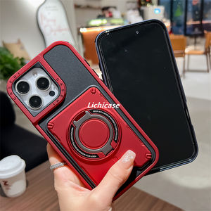 Lichicase nouveau Design 2 en 1 anneau support <span class=keywords><strong>Protection</strong></span> Anti-chute couverture arrière pour Oppo A38 A18 <span class=keywords><strong>A40</strong></span> coque de téléphone - Product Image 6