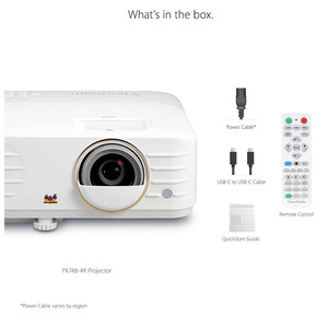 โปรเจคเตอร์ <span class=keywords><strong>ViewSonic</strong></span> PX748-4K PX701-4K UHD, ความสว่าง 4000 ลูเมนส์ <span class=keywords><strong>240</strong></span> <span class=keywords><strong>Hz</strong></span> HDR สมาร์ทโปรเจคเตอร์ พร้อมระบบปรับคีย์สโตนอัตโนมัติ รองรับหลายอินเทอร์เฟซ - Product Image 5