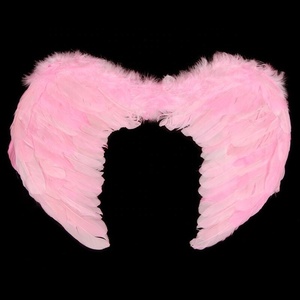 Ailes d'ange en plumes pour enfants, costume de fée ange diable, grande taille - Product Image 3