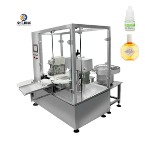 Machine de remplissage et de bouchage rotative de haute précision pour flacons de 2 à 30 ml, idéale pour les gouttes ophtalmiques et les parfums, avec <span class=keywords><strong>pompe</strong></span> péristaltique - Product Image 1