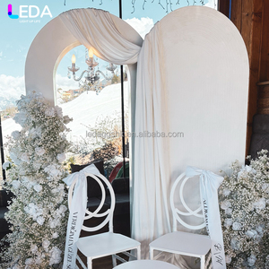 LEDA high-quality factory hot-selling white acrylic <b>backdrop</b> for wedding <b>parties</b> banquets - Product Image 2