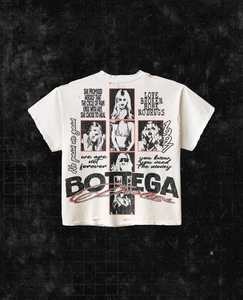T-shirt vintage 1997 <span class=keywords><strong>Bottega</strong></span> avec motif graphique, délavé, coupe ample, en coton tricoté pour homme - Product Image 2