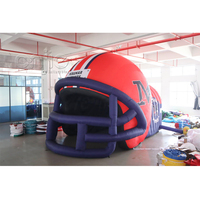 Tunnel gonflable américain pour casque de football, tunnel d'entrée sportif universitaire pour équipe de football avec souffleur