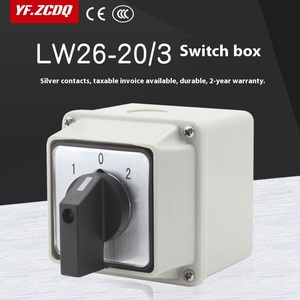 LW26-20/3 hộp nhựa không thấm nước chuyển đổi phổ quát cho cung cấp điện kép ba dây 380V động cơ chuyển tiếp ngược - Product Image 2