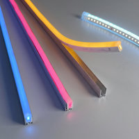 Tira de LED de Neón con Emisión de Luz en Forma de Domo 0513, Curvable Horizontalmente, IP67, Impermeable, para Perfil de Aluminio Oculto, Decoración Arquitectónica
