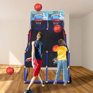 Canestro da Basket Doppio con Supporto Facile da Montare per Bambini, Gioco Sportivo per Interni ed Esterni, Divertente Competizione Familiare - Product Image 5