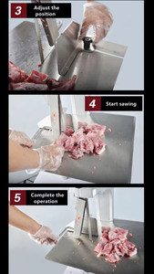 Portable Table Type Electric <b>Bone</b> Cutting Machine Stainless Steel Frozen Meat <b>Bone</b> Band <b>Saw</b> - Product Image 4