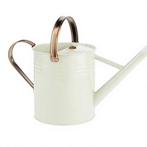 Regadera minimalista de hierro con recubrimiento en polvo blanco, boquilla larga, resistente, para jardinería, uso en exteriores. - Product Image 3