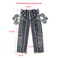 Combinaison de compression pour massage lymphatique par pression d'air Appareil lymphatique de pressothérapie Équipement corporel sous vide Presse pour jambes
