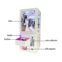 Machine de Jeu d'Arcade pour Enfants Simulateur de Grue à Pinces en Plastique Robuste, Distributeur de Poupées à Poussoir