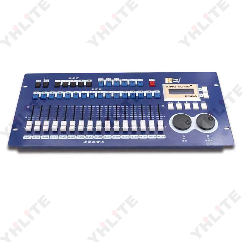 King Kong 256A dmx kontrol 256A konsolu led par ışıkları hareketli kafa lambaları sahne ışık kontrolörü