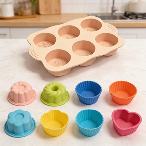 Moules en silicone personnalisés avec logo, en forme de cœur, d'étoile, ronds ou rectangulaires, outils pour la fabrication de savon, moule pour gâteau - Product Image 2