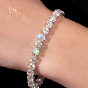 IGI Sertifikalı Vvs Laboratuvar Üretimi Elmas Tenis Zinciri CVD HPHT Özel 925 Ayar Gümüş 10K 14K 18K Laboratuvar Üretimi Elmas Tenis Bilekliği - Product Image 1