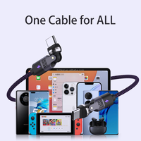 Kabel Data Sikai 540 Derajat Dapat Diputar 240W Pengisian Cepat PD3.1 Magnetik USB Tipe C Betina Jantan Konverter Adaptor Garansi 3 Tahun