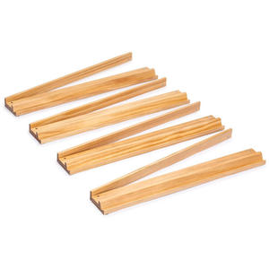 Juego de Soportes para Mahjong Plegables Multifuncionales de Madera de Pino Natural de 17 Pulgadas, Estilo Americano, Calidad Premium, Personalizados de Fábrica - Product Image 3