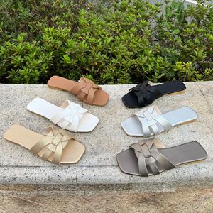 Hot Sale Women's X-Strap Design Square Head Open-<b>Toe</b> PVC Flat Sandals Lightweight Summer Fashion Trends for Ladies - Product Image 5
