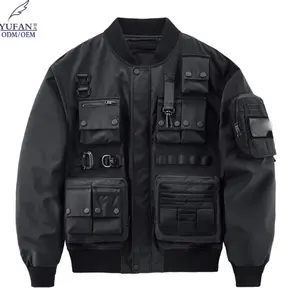 YuFan Jaqueta Bomber Inverno Impermeável para Homens com Zíper Novo Design Personalizado Atacado